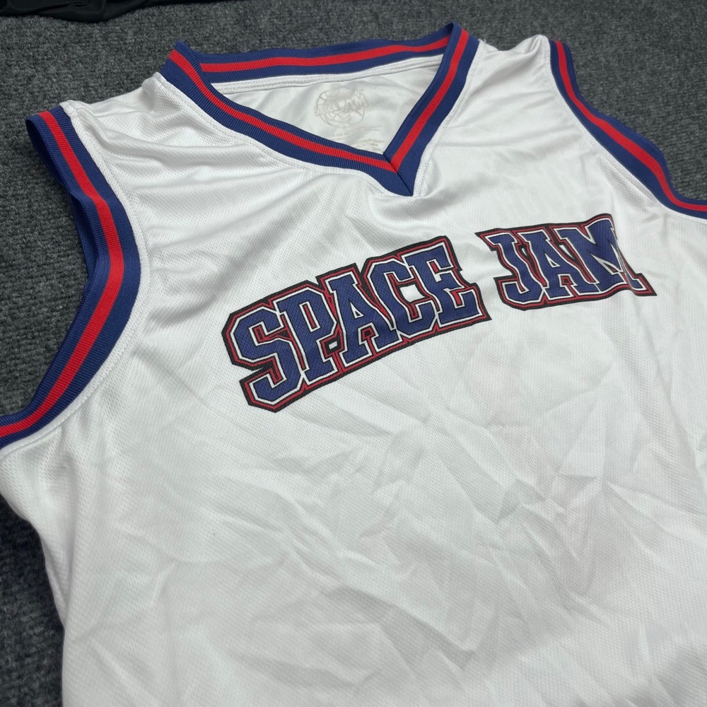 Space Jam Tune Squad Basketball Movie White Jersey and Shorts Set